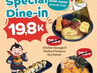 Promo Ramen 1 Spesial Dine-in Menu Favorit cuma Rp19.800 untuk menu Jepang favorit