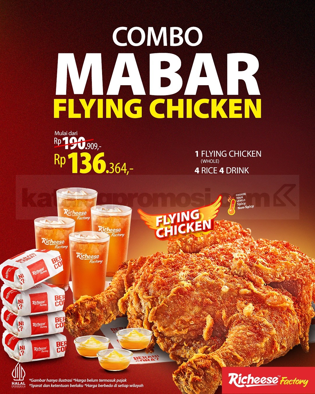 Promo RICHEESE FACTORY Combo Mabar Mulai Rp. 127.273 Promo RICHEESE FACTORY Combo Mabar Mulai Rp. 127.273 1