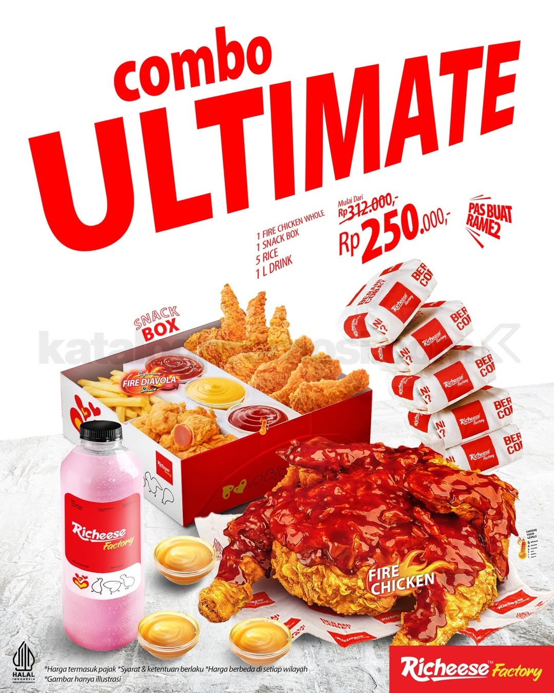 Promo Richeese Factory Combo Ultimate Rp. 250.000 Promo Richeese Factory Combo Ultimate Rp. 250.000 paket lengkap