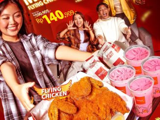 Promo Richeese Factory Mabar Flying Chicken Rp. 140.909 paket ramean Flying Chicken Whole 4 Nasi 4 Minum
