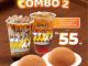 Promo Roti'O Combo 2 Roti dan Minuman Rp. 55.000 paket hemat berdua dengan roti dan minuman