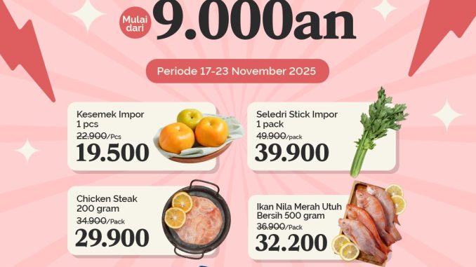 Promo Sayurbox Flash Sale belanja hemat mulai Rp. 9.000-an dengan berbagai produk favorit