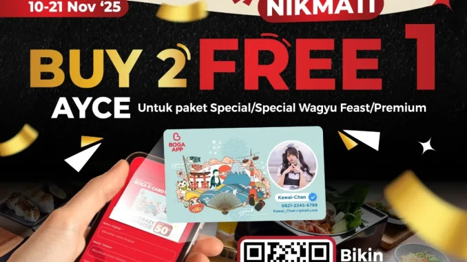 Promo Shaburi & Kintan Buffet Buy 2 Free 1 1