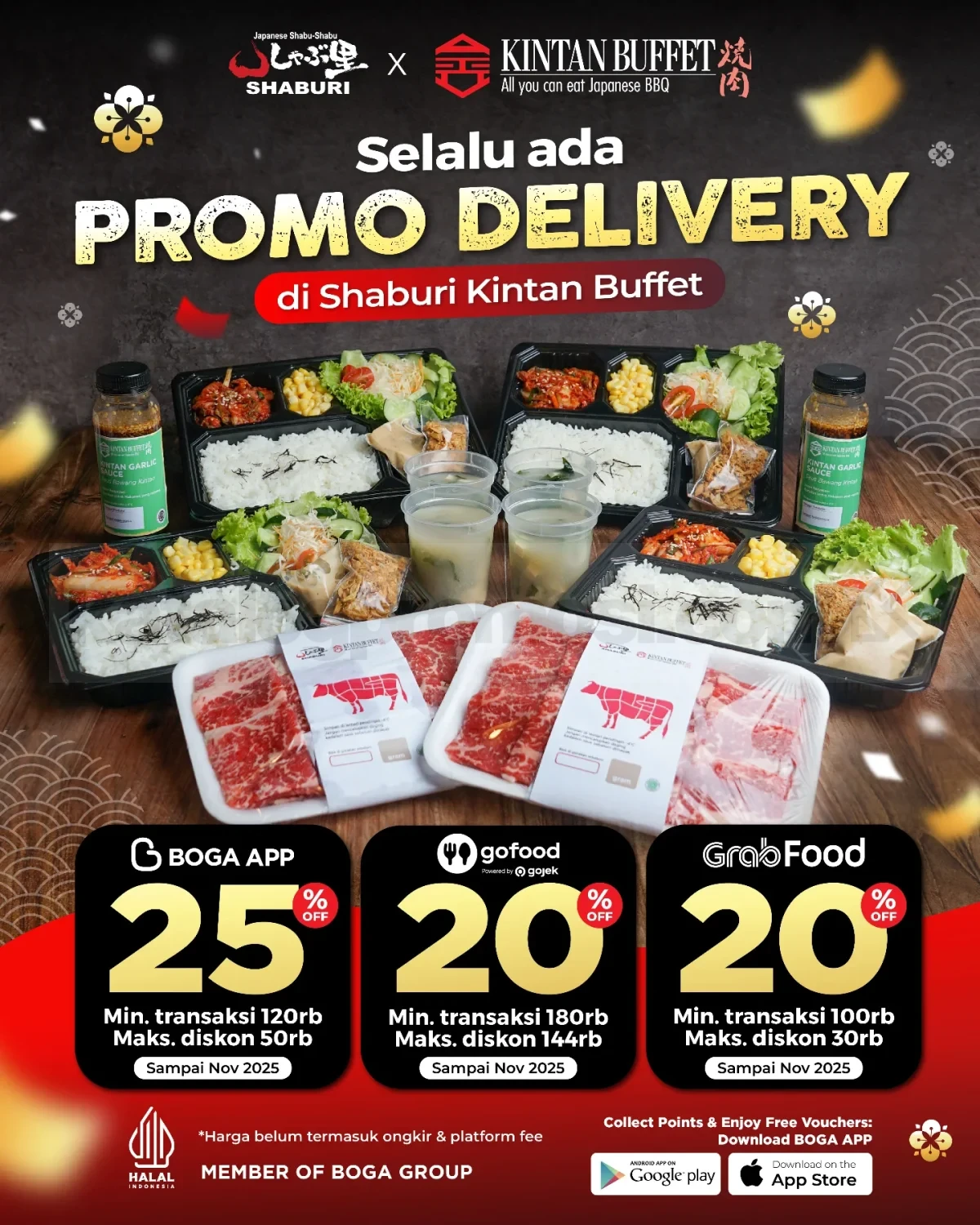 Shaburi Kintan Buffet Selalu ada Promo Delivery Diskon s.d 25% Shaburi Kintan Buffet selalu ada promo delivery diskon s.d 25%