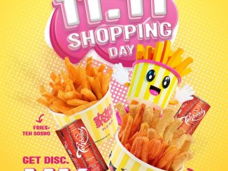Promo Shake Shake in a Tub 11.11 Shopping Day Discount Rp.11.000 dengan paket Huge Fries + Teh Sosro dan Crispykong