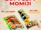 Promo SHIGERU Buy 1 Get 1 Momiji Series sushi terbaru gratis Momiji Hosomaki atau Kimono Temaki.