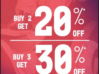 Promo SKECHERS Buy More Save More diskon hingga 30% untuk pembelian footwear & apparel periode 17–19 Oktober 2025.