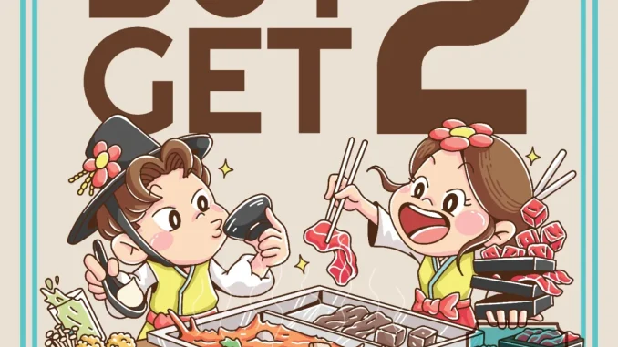 Promo Sogogi Reserve Tebet BUY 2 GET 2 untuk paket Shabu & Grill Reguler dengan penawaran bayar 2 untuk 4 orang