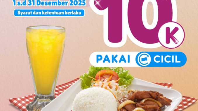 Promo Solaria Dana Cicil diskon Rp. 10.000 untuk transaksi minimal Rp. 50.000 berlaku sampai 31 Desember 2025