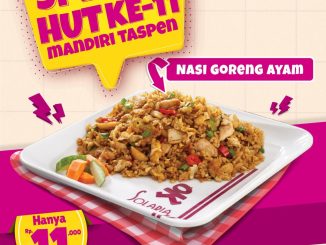 Promo Solaria HUT ke-11 Mandiri Taspen Nasi Goreng Ayam Rp. 11.000 via QRIS Movin