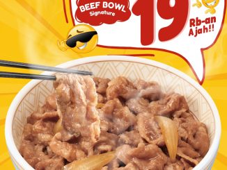 Promo Sukiya Beef Bowl Harga Bersahabat Rp. 19.000 di outlet tertentu