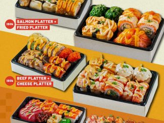 Promo Sushi Go! Sushi Platter Bundling Mulai Rp. 125.000 dengan pilihan kombinasi platter untuk takeaway dan delivery.