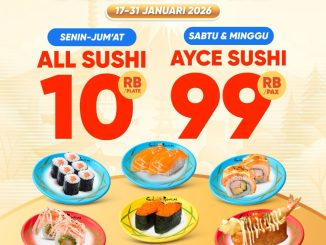 Promo Sushi Mentai SUSHI WAR! All Sushi 10.000 & AYCE 99.000 1