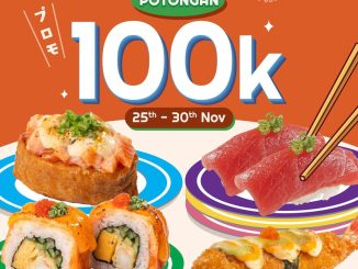 Promo SushiGo! Special BRI Diskon Rp. 100.000 untuk transaksi min. Rp. 250 ribu dengan pembayaran BRI.