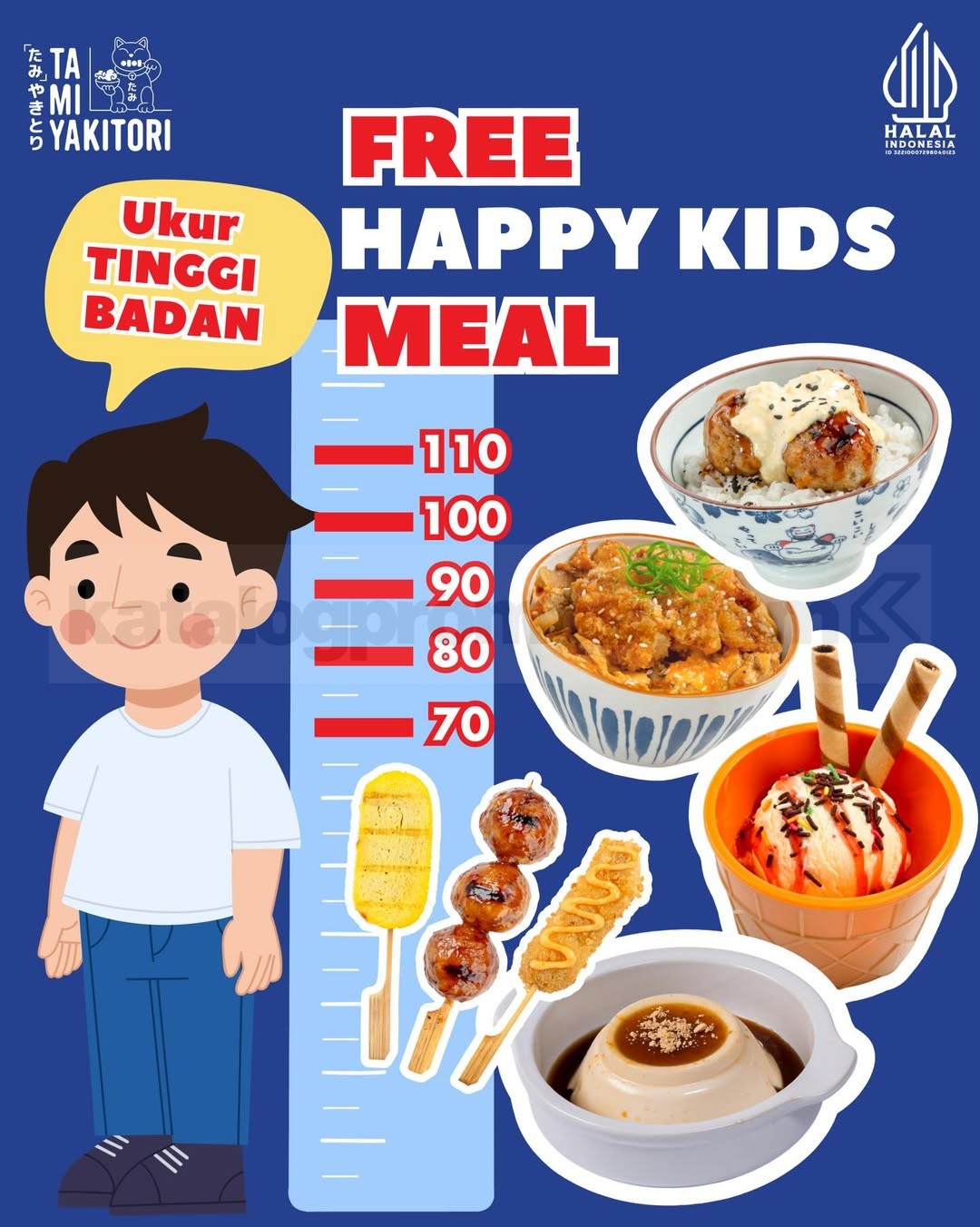 Promo Tami Yakitori Ukur Tinggi Badan Gratis Happy Kids Meal Promo Tami Yakitori Ukur Tinggi Badan Gratis Happy Kids Meal untuk anak