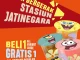 Promo Teh Kotjok Opening Stasiun Jatinegara beli 1 Large gratis 1 Regular + bookmark SpongeBob