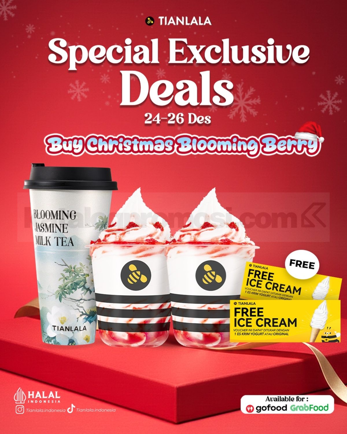 Promo Tianlala Exclusive Deals Gratis Voucher Ice Cream Promo Tianlala Exclusive Deals Gratis Voucher Ice Cream via GrabFood dan GoFood