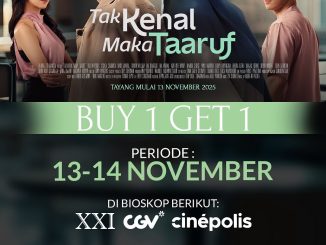 Promo TIX ID Beli 1 Gratis 1 Tiket Tak Kenal Maka Taaruf hemat bayar 1 tiket untuk 2 kursi