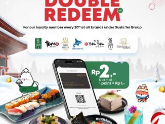 Promo Tom Sushi Double Redeem 1 Point Rp. 2 untuk Loyalty Member tanggal 20 November 2025