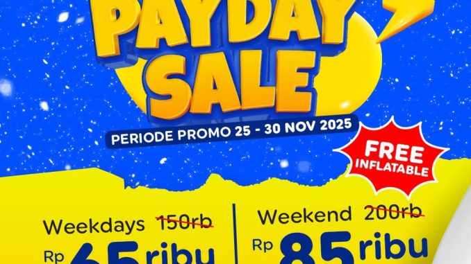 Promo Trans Snow World Bekasi Payday Sale mulai Rp.65.000 weekday, Rp.85.000 weekend termasuk area Inflatable Balloon