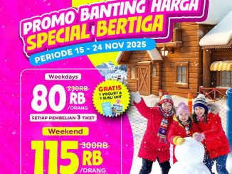 Promo Trans Snow World Bintaro Banting Harga mulai Rp.80.000/orang, free Yogurt & Susu, kereta gantung & sepatu boots
