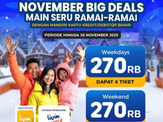 Promo Trans Snow World Bintaro Livin Sukha Big Deals tiket mulai Rp.270.000 berlaku sampai 30 November 2025