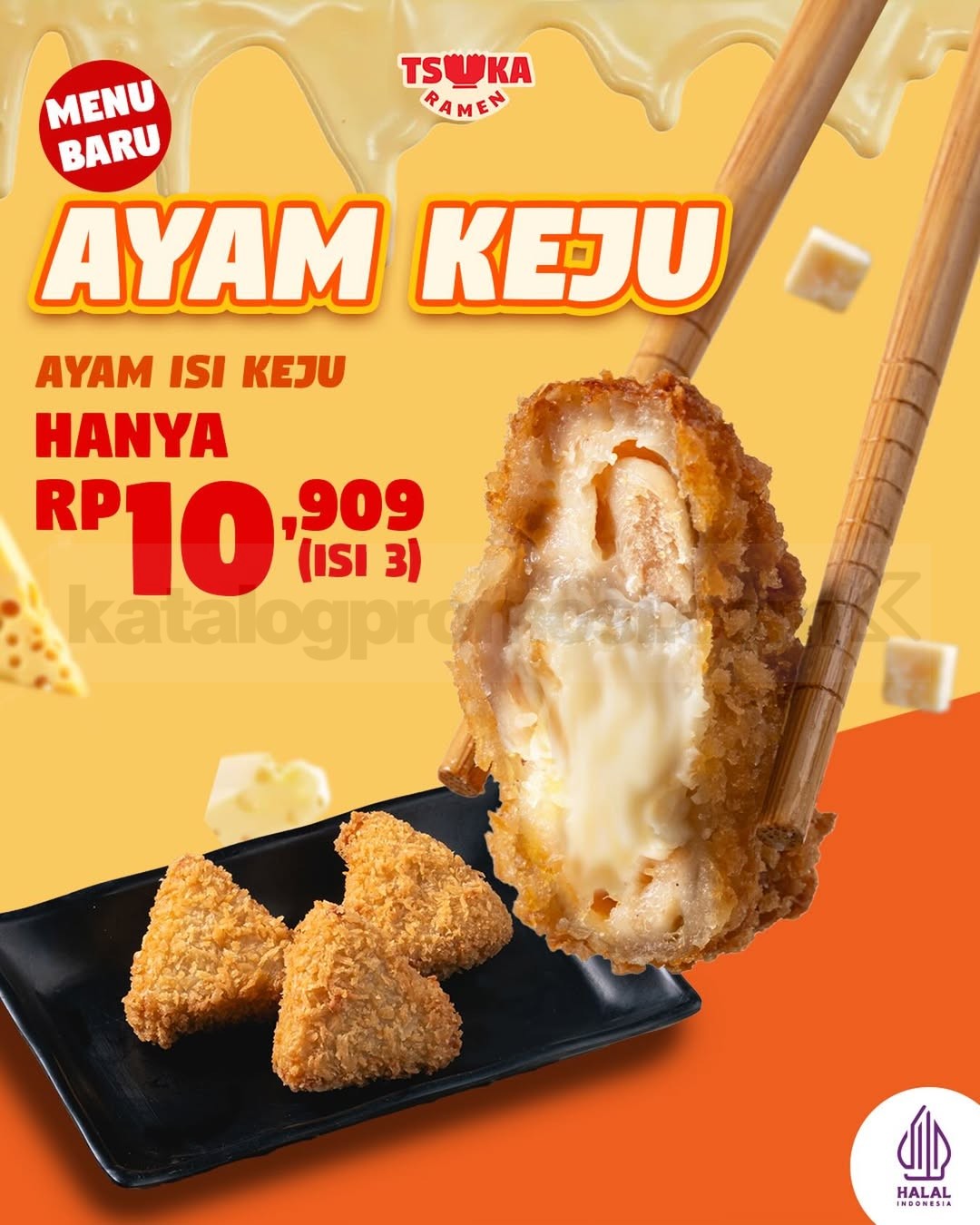 Promo Tsuka Ramen NEW! Ayam Keju Rp. 10.909 Promo Tsuka Ramen NEW Ayam Keju Rp 10.909 isi 3 renyah dan lumer