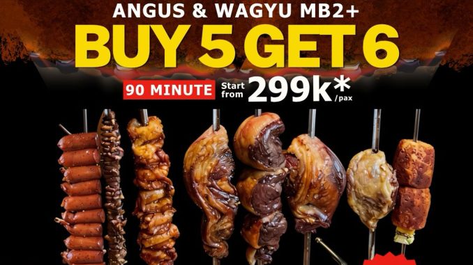 Promo TUCANO'S Payday Paket AYCE Buy 5 Get 6 churrasco all you can eat