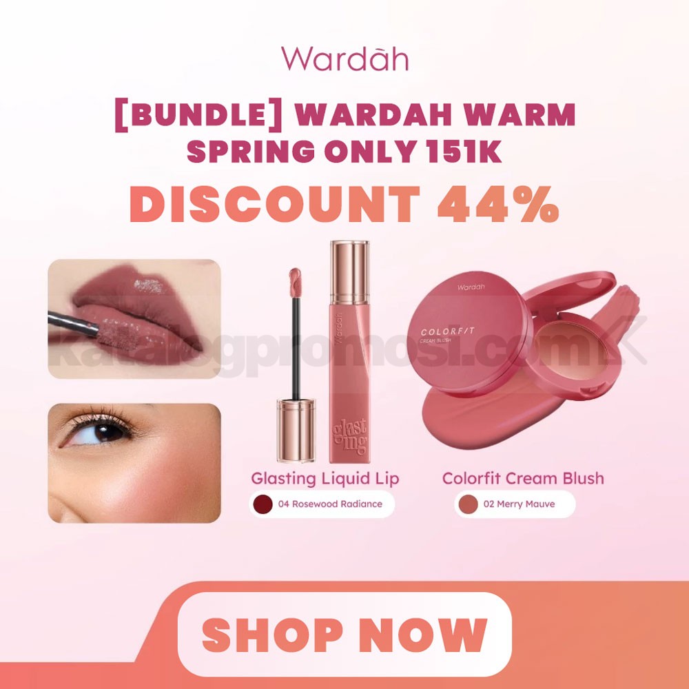 Promo Wardah Warm Spring Bundle Harga Spesial Rp. 151.000 Promo Wardah Warm Spring Bundle Harga Spesial Rp. 151.000 untuk pemilik tone Warm Spring