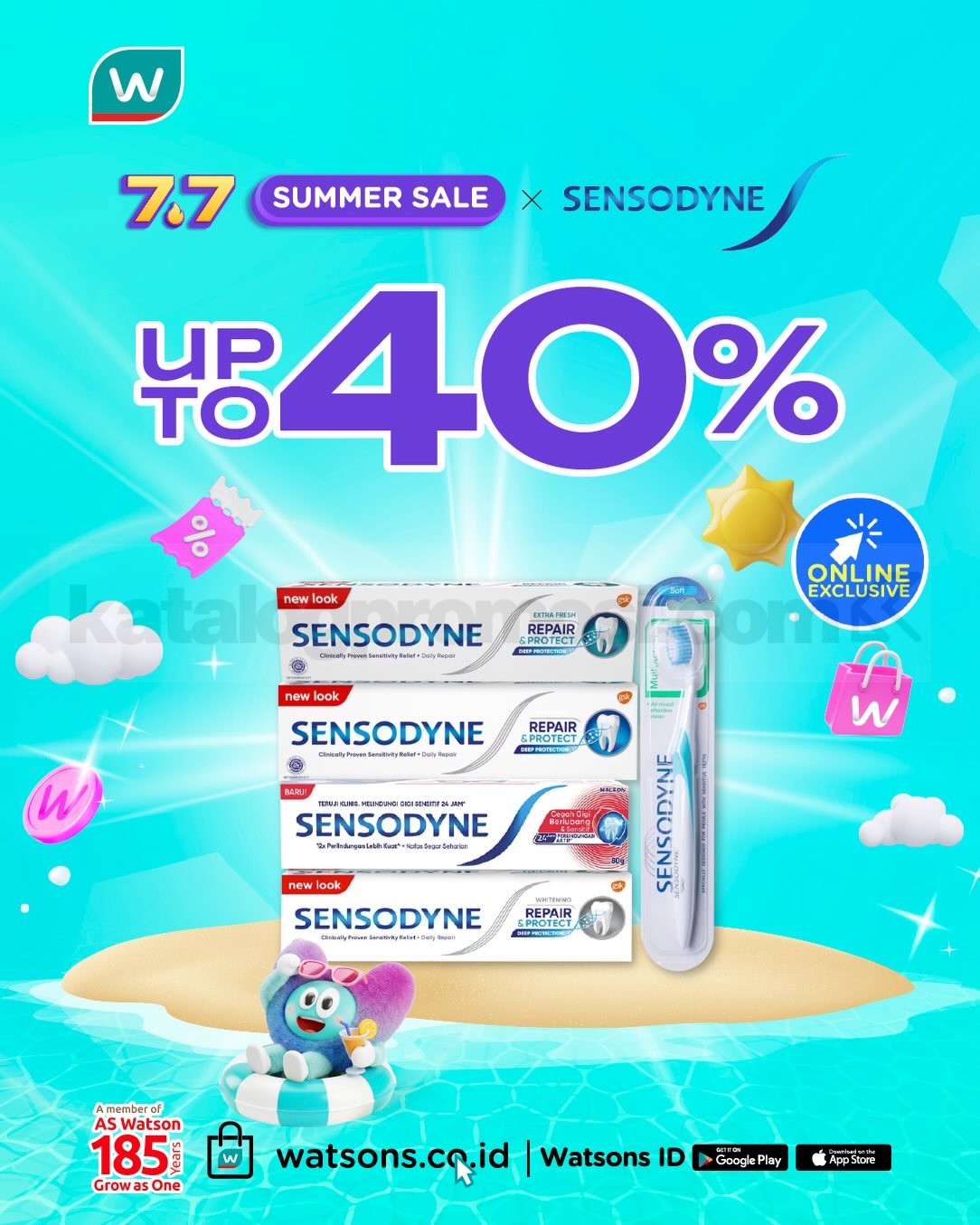 Promo Watsons 7.7 Summer Sale Diskon Hingga 70% Promo Watsons 7.7 Summer Sale Diskon Hingga 70% 7