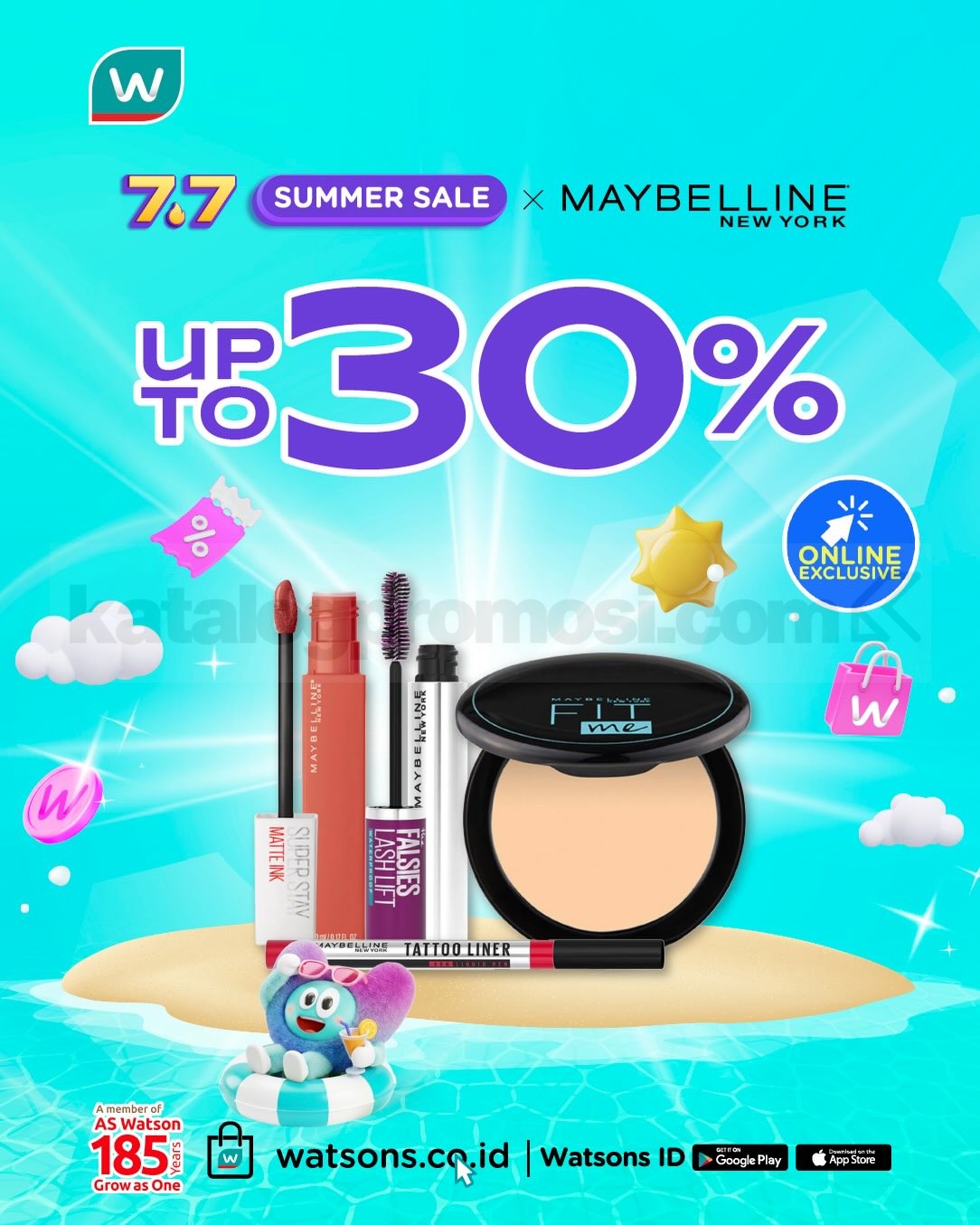Promo Watsons 7.7 Summer Sale Diskon Hingga 70% Promo Watsons 7.7 Summer Sale Diskon Hingga 70% 9