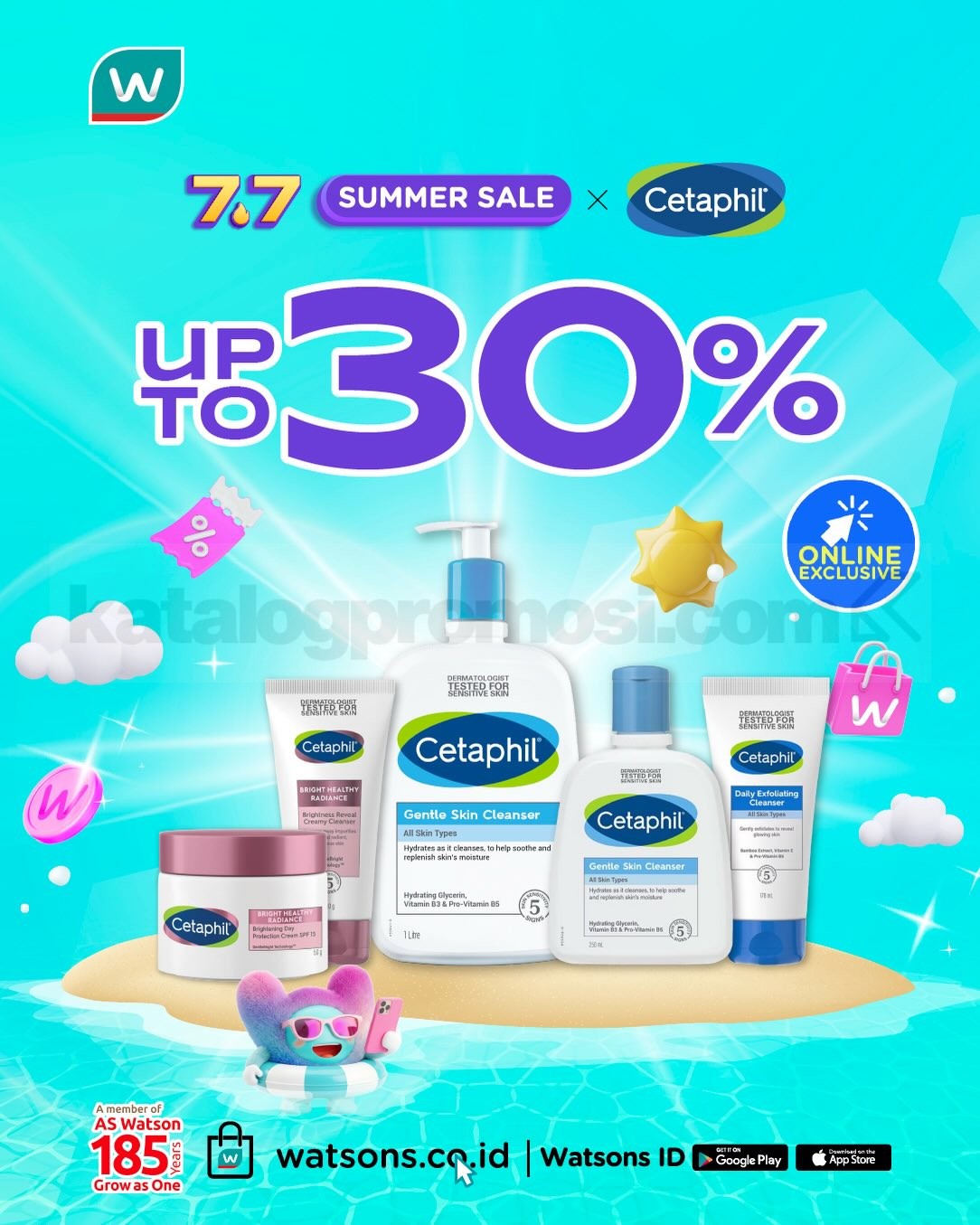 Promo Watsons 7.7 Summer Sale Diskon Hingga 70% Promo Watsons 7.7 Summer Sale Diskon Hingga 70% 10
