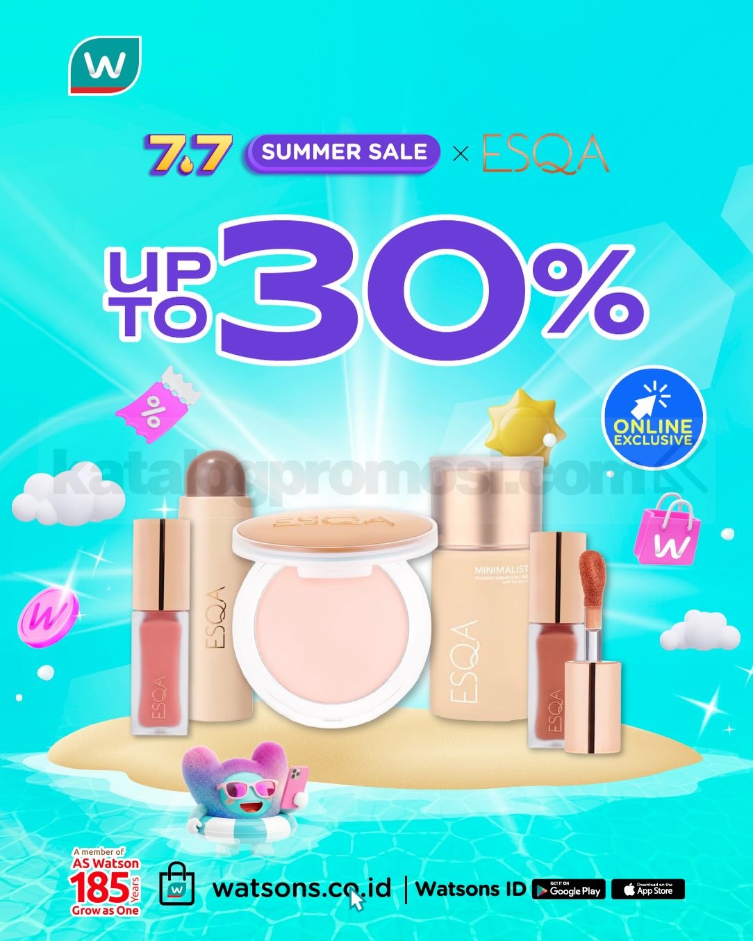 Promo Watsons 7.7 Summer Sale Diskon Hingga 70% Promo Watsons 7.7 Summer Sale Diskon Hingga 70% 11