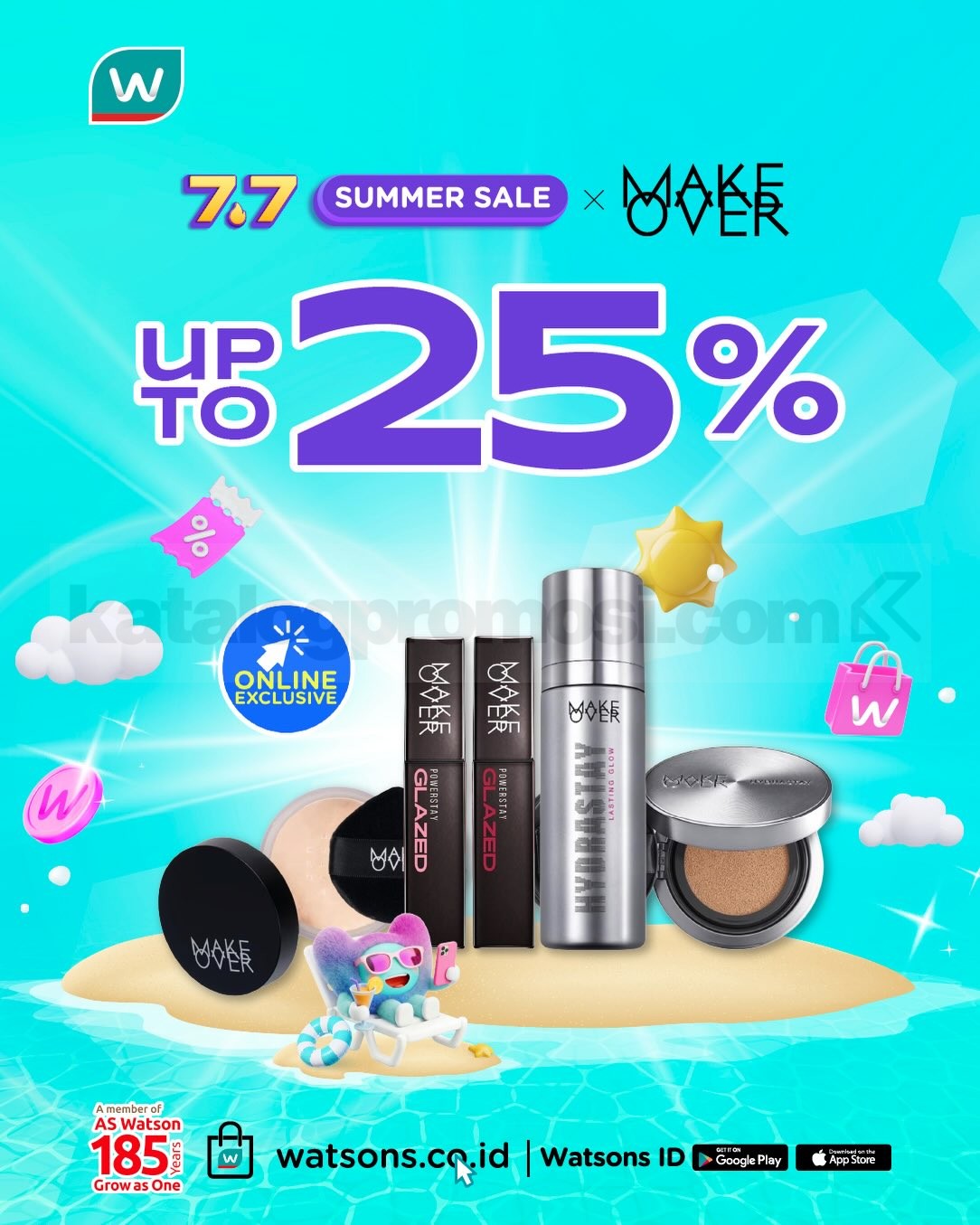Promo Watsons 7.7 Summer Sale Diskon Hingga 70% Promo Watsons 7.7 Summer Sale Diskon Hingga 70% 12