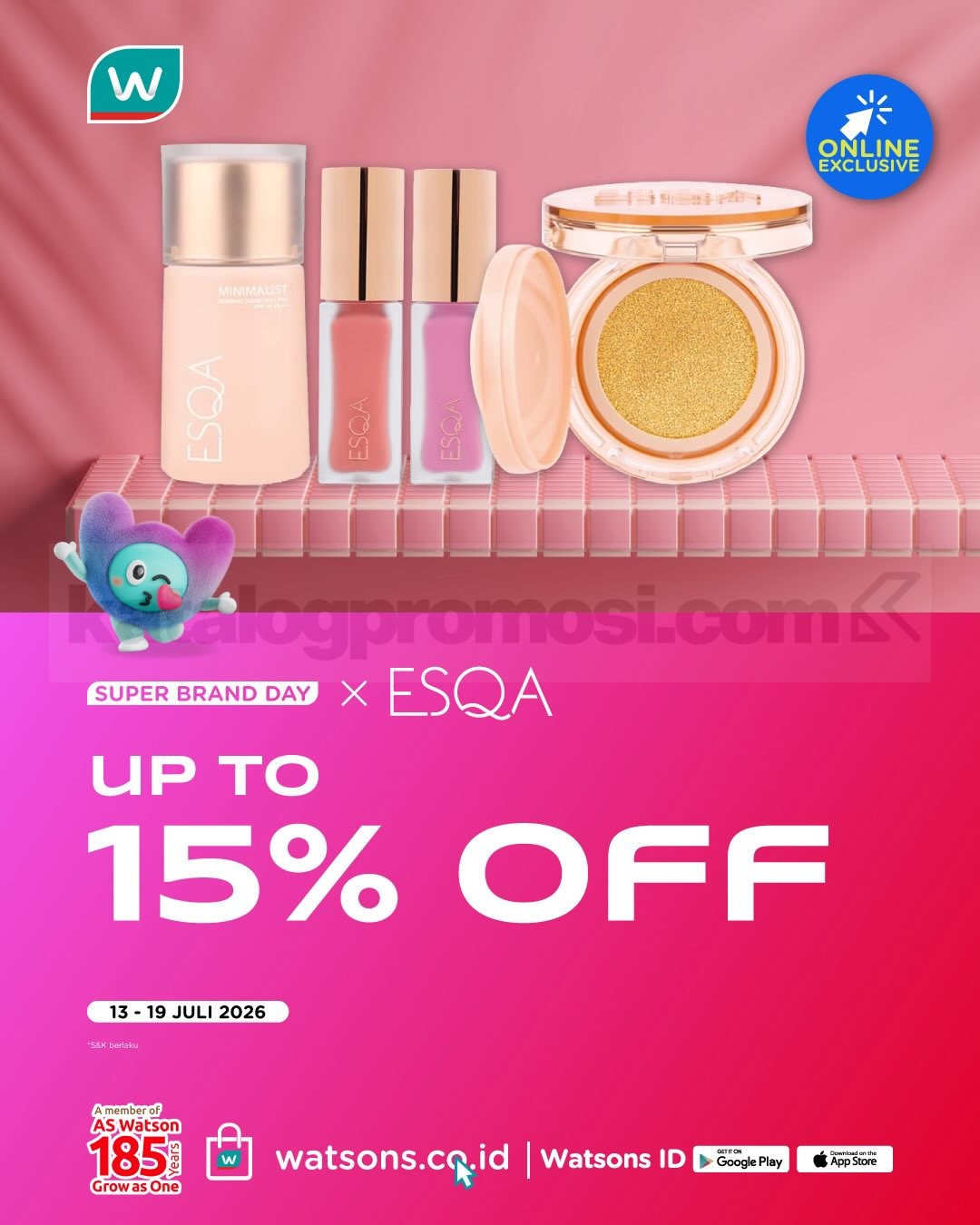 Promo Watsons Super Brand Day Diskon hingga 40% Promo Watsons Super Brand Day Diskon hingga 40% 6