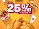 Promo Wendy’s Payday Diskon 25% Semua Produk berlaku 24–28 November 2025 dengan minimum pembelian Rp. 200.000