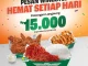 Promo Wingstop Potongan Rp15.000 bayar pakai ShopeePay dan SPayLater, nikmati Ayam Goreng Penuh Rasa hemat hingga 21 Desember 2025.