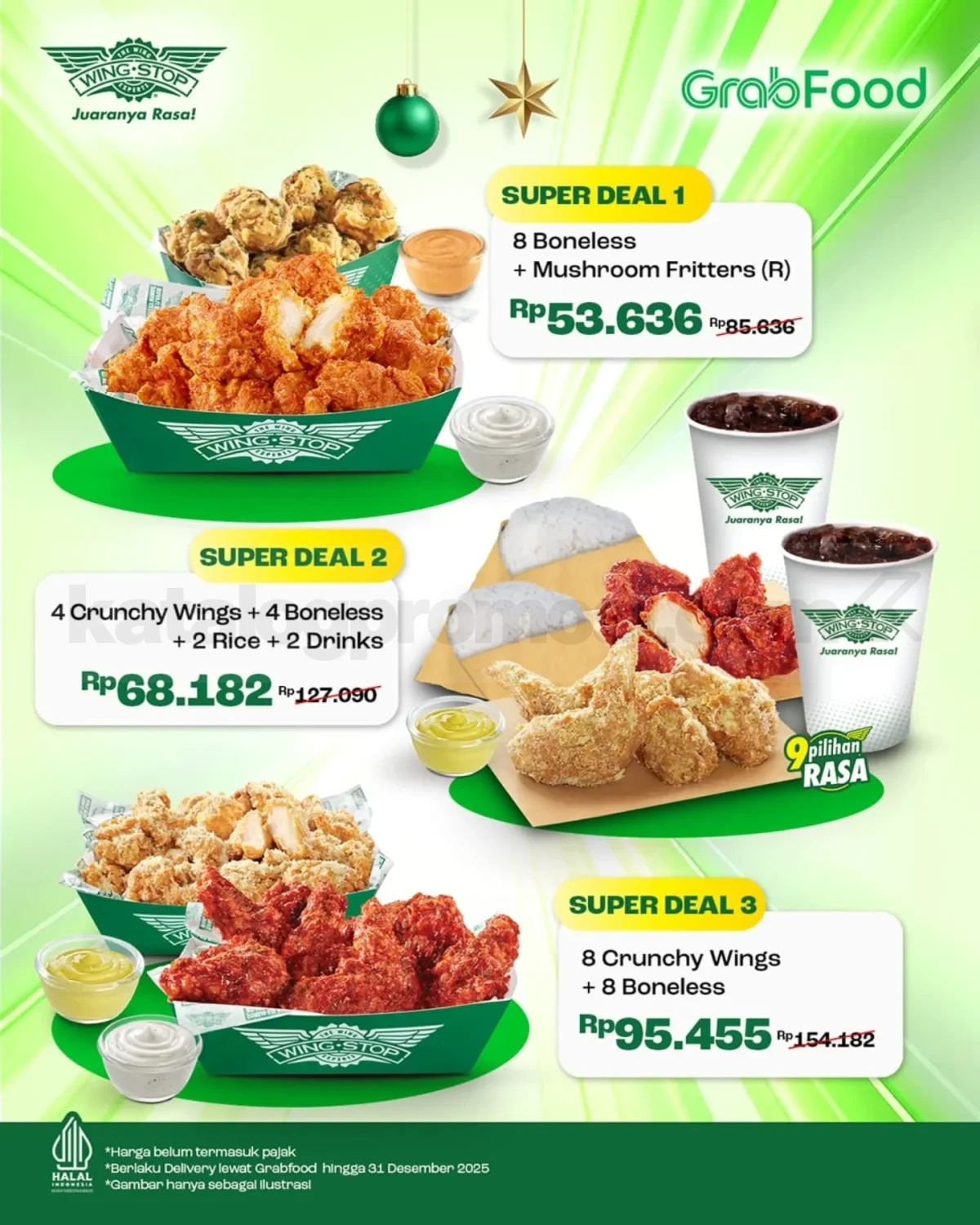 Promo Wingstop Super Deal Diskon Hingga 50% + Extra 20% Promo Wingstop Super Deal Diskon Hingga 50% + Extra 20% 1