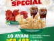 Promo Wingstop Paket Year End Special 10 Ayam Rp. 68.182 dengan 5 Crunchy Wings dan 5 Boneless