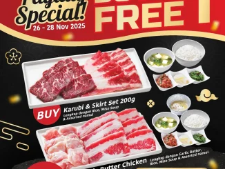 Promo Yakiniku Like BRI Special Payday Buy 1 Get 1 nikmati Karubi & Skirt Set + gratis Garlic Butter Chicken & Karubi 100gr