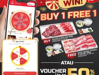 Promo Yakiniku Like Tap Tap Spin & Win Voucher hingga 50% melalui Boga App