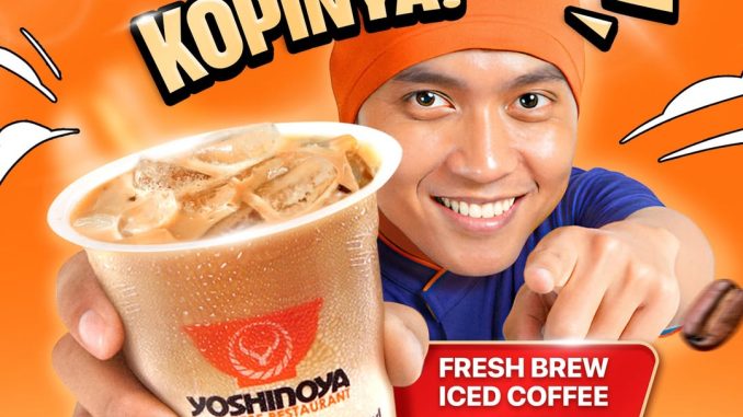 Promo Yoshinoya Fresh Brew Iced Coffee Diskon 50% cup kedua, berlaku 1-31 Desember 2025