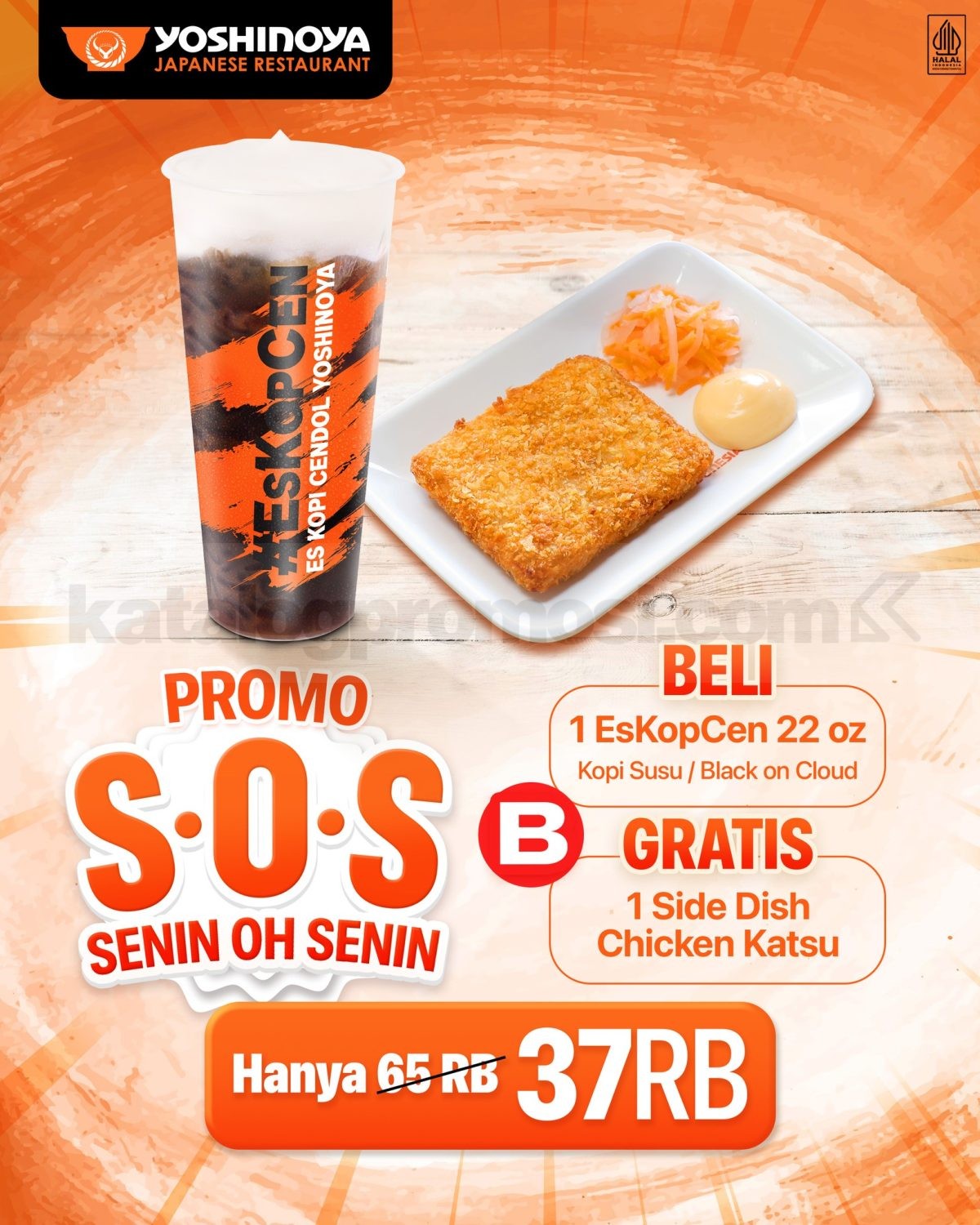 Promo Yoshinoya S.O.S Senin Oh Senin Mulai Rp37.000 Promo Yoshinoya S.O.S Senin Oh Senin Mulai Rp37.000 2
