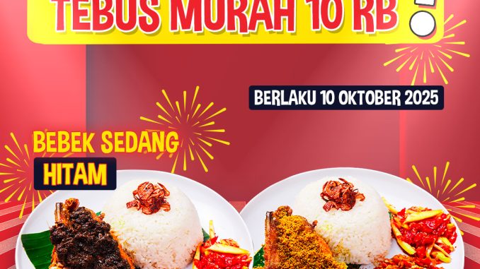 Promo Bebek Carok Spesial 10.10 Tebus Murah cuma Rp10Ribu