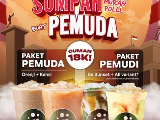 Promo Cincau Station Spesial Sumpah Pemuda! Paket Pemuda/i cuma Rp 18K
