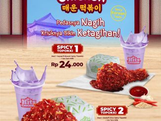 Promo Hits Chicken New Taste! Spicy Topokki Chicken mulai Rp24Ribuan
