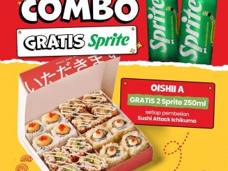 Promo Ichiban Sushi Oishi Combo Gratis Sprite