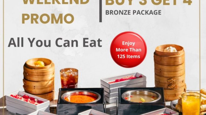 Promo I-tasuki Resto Special Weekend Buy 3 Get 4 Bronze Package 1