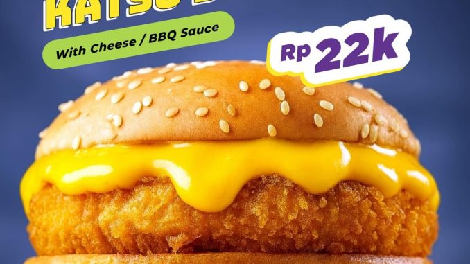 Promo K-STOP Chicken Katsu Burger cuma Rp 22K 1