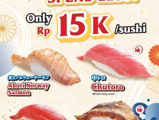 Promo Kappa Sushi hanya Rp 15.000/sushi 2